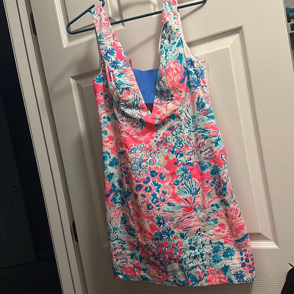 Lilly Pulitzer shift dress with cut-outs
